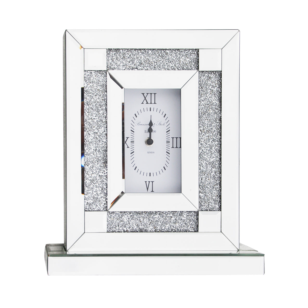 33cm Milano Mirror Table Clock