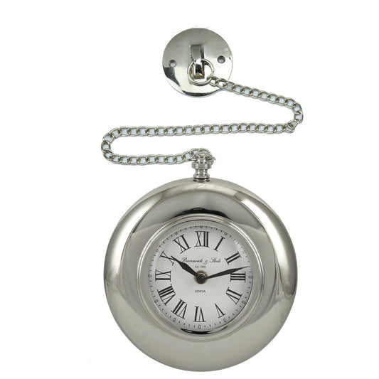 67cm Round Nickel Wall Clock On Chain