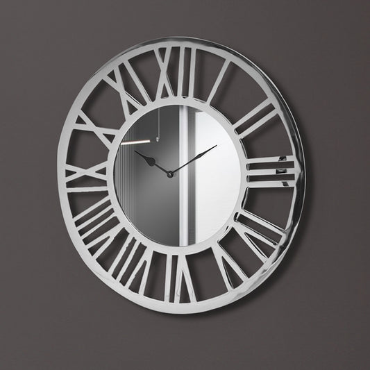 50cm Chrome Wall Clock