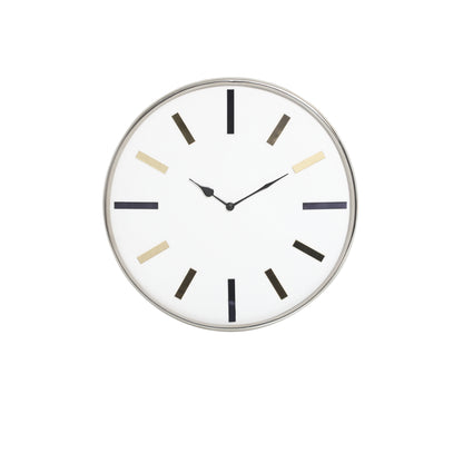 40cm Chrome Wall Clock