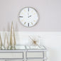 40cm Chrome Wall Clock