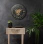 46cm Black and Gold Gears Wall Clock