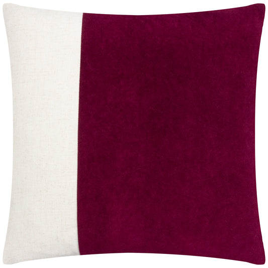 COBA 50X50 FEATHER FILLED CUSHION CHERRY
