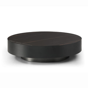 Coin Coffee Table - Black Ceramic Marble - Tommy Franks