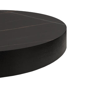 Coin Coffee Table - Black Ceramic Marble - Tommy Franks