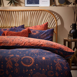 Constellation Double Duvet Set Bronze/Navy - Riva