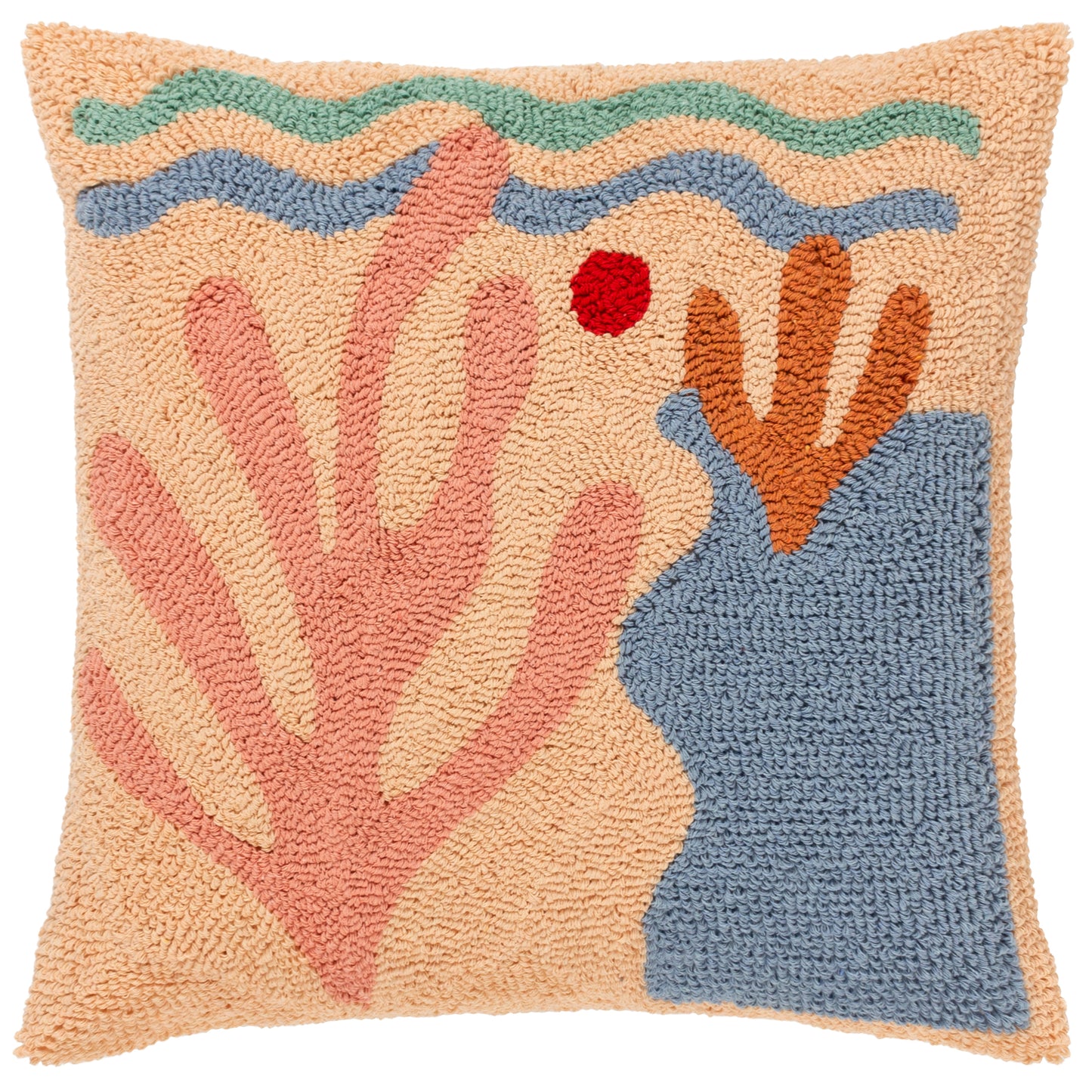 CORALS 45X45 FEATHER FILLED CUSHION JUST PEACHY