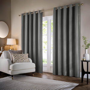 Corinthian 167x228 Eyelet Curtains Grey - view 3
