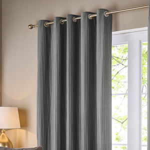 Corinthian 167x228 Eyelet Curtains Grey - view 5