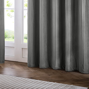 Corinthian 228x228 Eyelet Curtains Grey - view 6