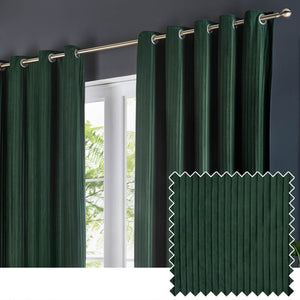 Corinthian 167x182 Eyelet Curtains Forest - view 2