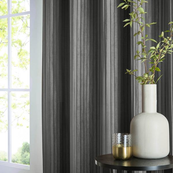 Corinthian 167x182 Eyelet Curtains Grey - view 4