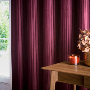Corinthian 117x137 Eyelet Curtains Merlot - view 4