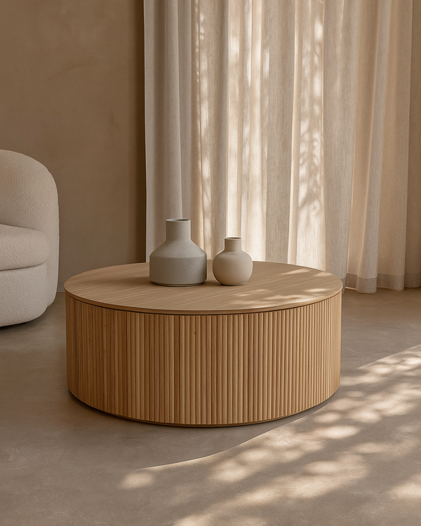 Costine Coffee Table - Ash Oak - Tommy Franks