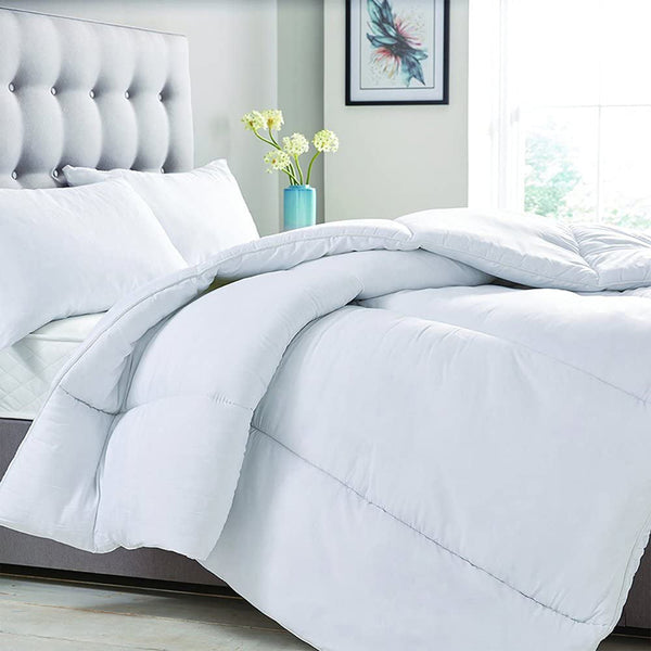 Cosy Home King Size 15 Tog Quilt White - Riva