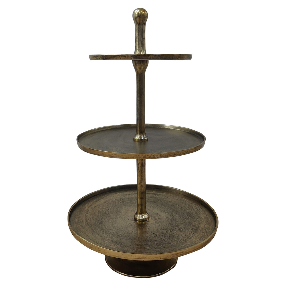 Cake stand Fallstaff 3-plates (Bronze)