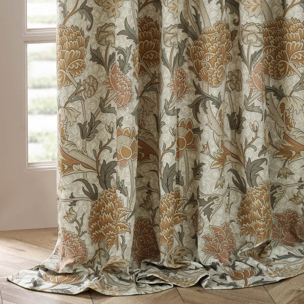 Cray 167x137 Pencil Pleat Curtains Stone & Clay - view 6