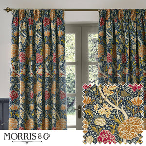 Cray 167x182 Pencil Pleat Curtains Indigo/berry - view 2