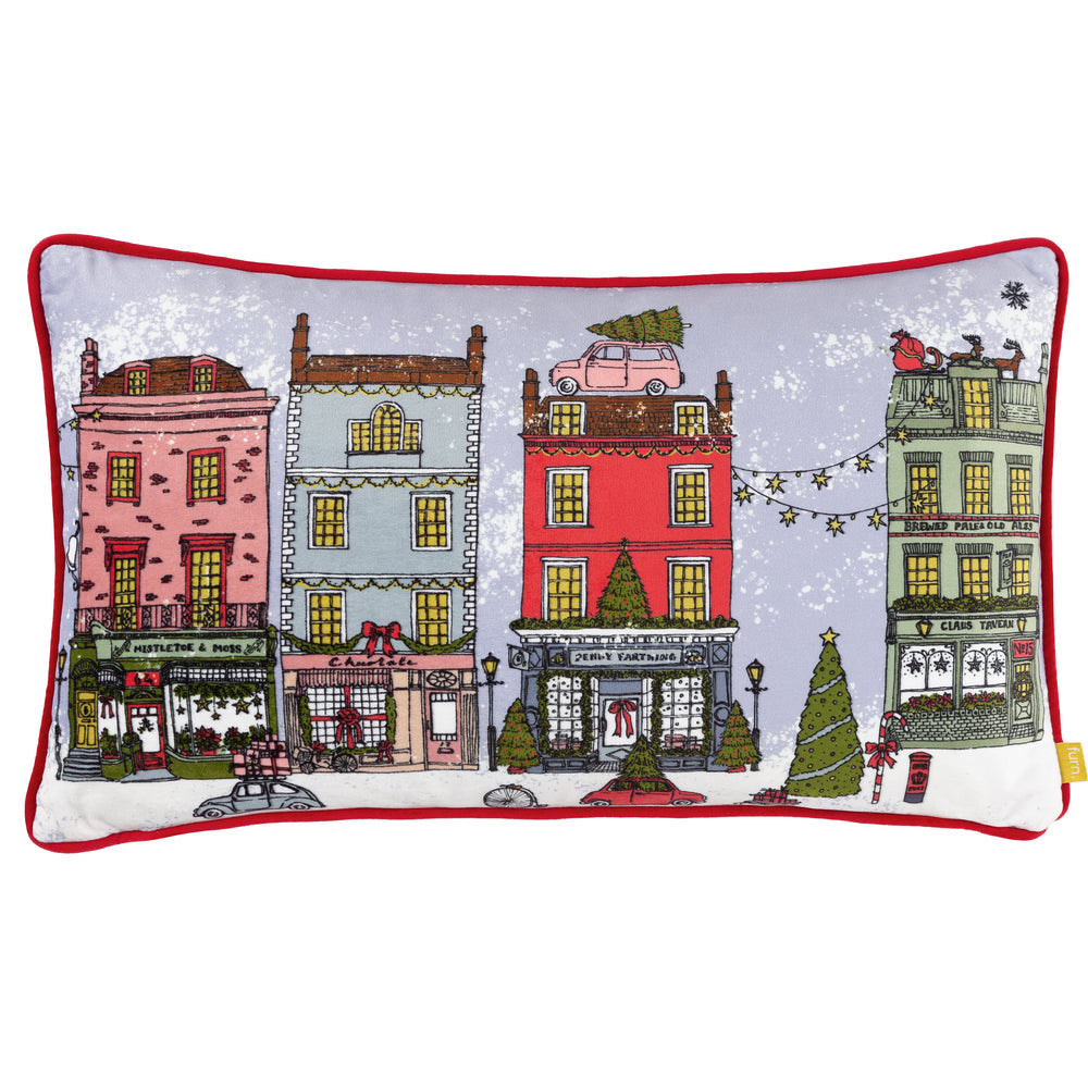 Christmas Spirit 30x50 Feather Filled Cushion Multi