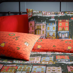 Christmas Spirit Single Duvet Set Green - Riva