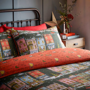 Christmas Spirit King Size Duvet Set Green - Riva