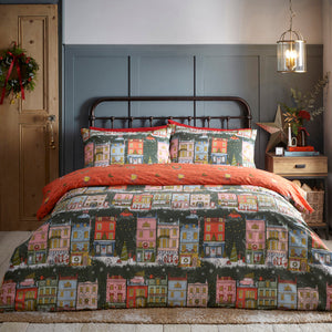 Christmas Spirit Single Duvet Set Green - Riva