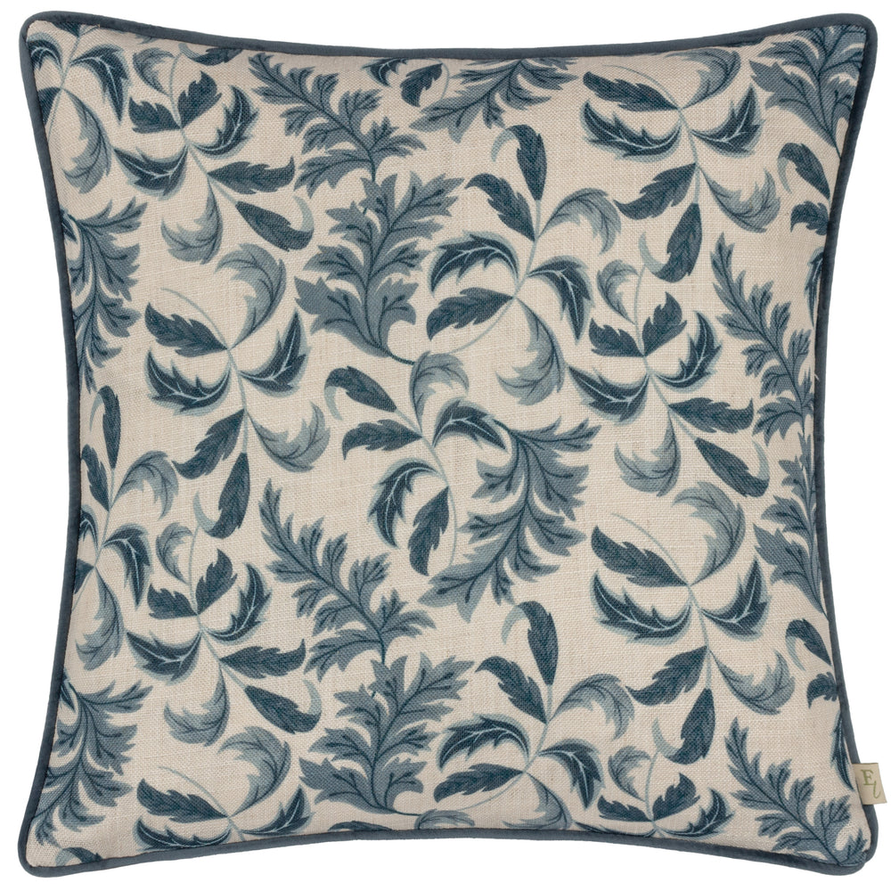 Chatsworth Topiary 43x43 Feather Filled Cushion Petrol