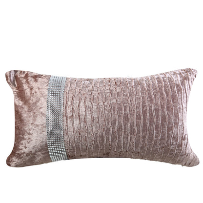 Unfld CU553 30x50 Crushed Velvet Band Cu Cov Blush Pink