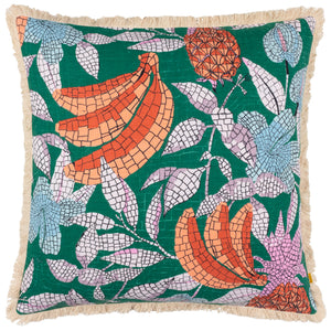 Cypressa 50x50 Feather Filled Cushion Teal - view 2