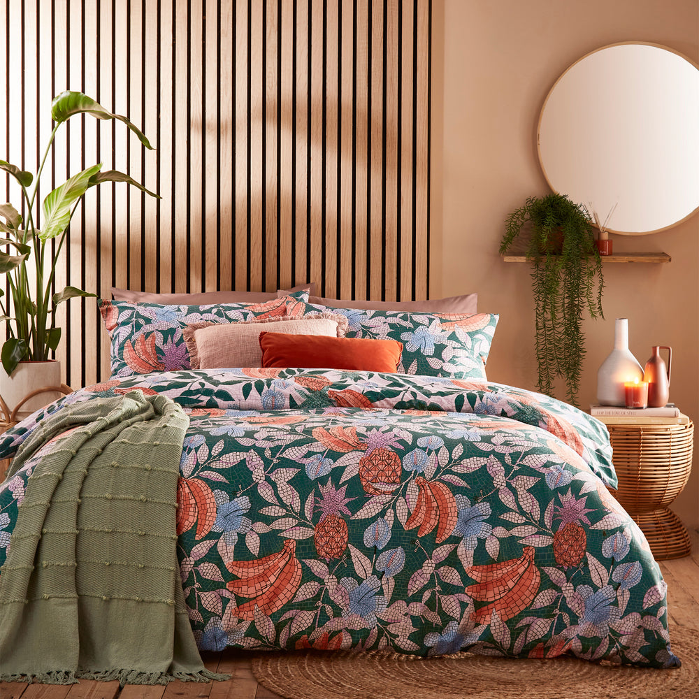 Cypressa Double Duvet Set Jade