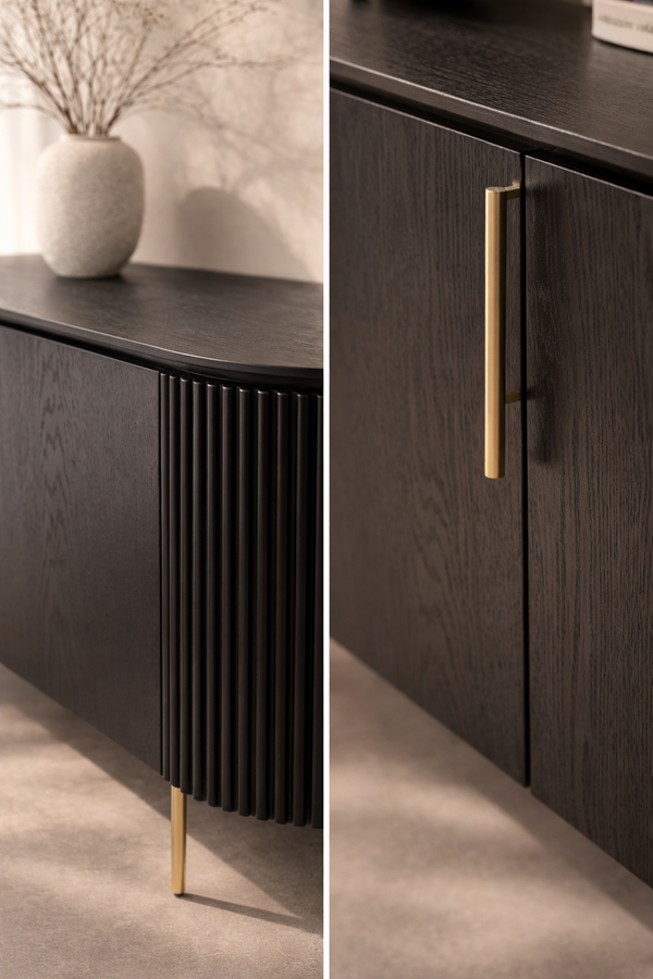Lantine Buffet - Black Oak & Brass - Tommy Franks