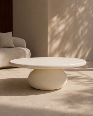 Rolo Coffee Table - Matte Beige - Tommy Franks