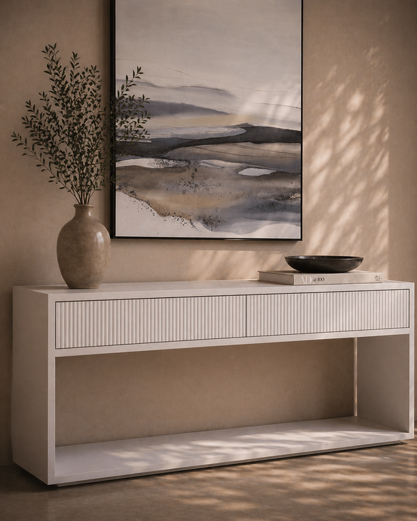 Costine Console Table - White - Tommy Franks