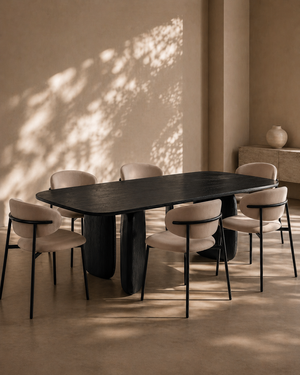 Underline 210 Dining Table - Black Oak - Tommy Franks