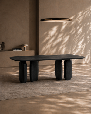 Underline 210 Dining Table - Black Oak - Tommy Franks