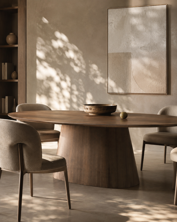 Tavamo Dining Table - Oval - Walnut - Tommy Franks