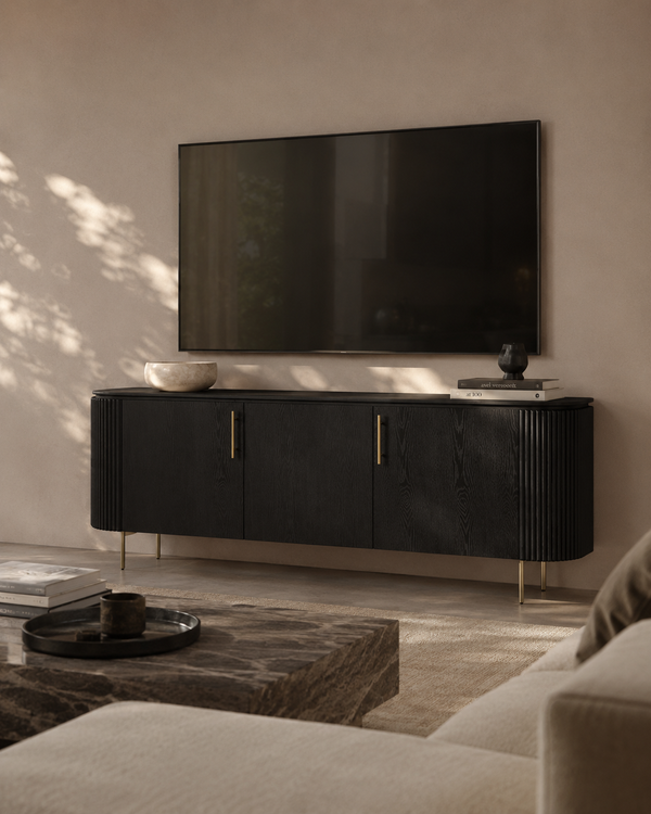 Lantine Buffet - Black Oak & Brass - Tommy Franks