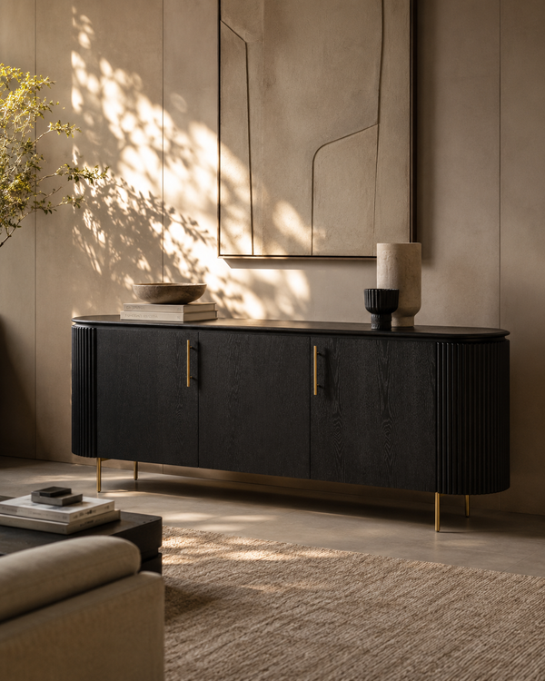 Lantine Buffet - Black Oak & Brass - Tommy Franks