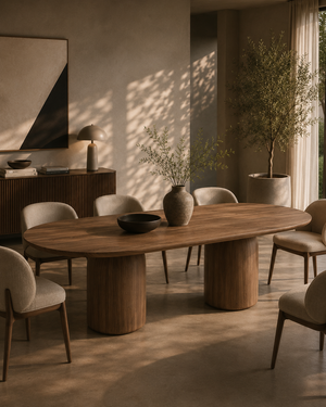 Basilca Dining Table 240 - Walnut - Tommy Franks