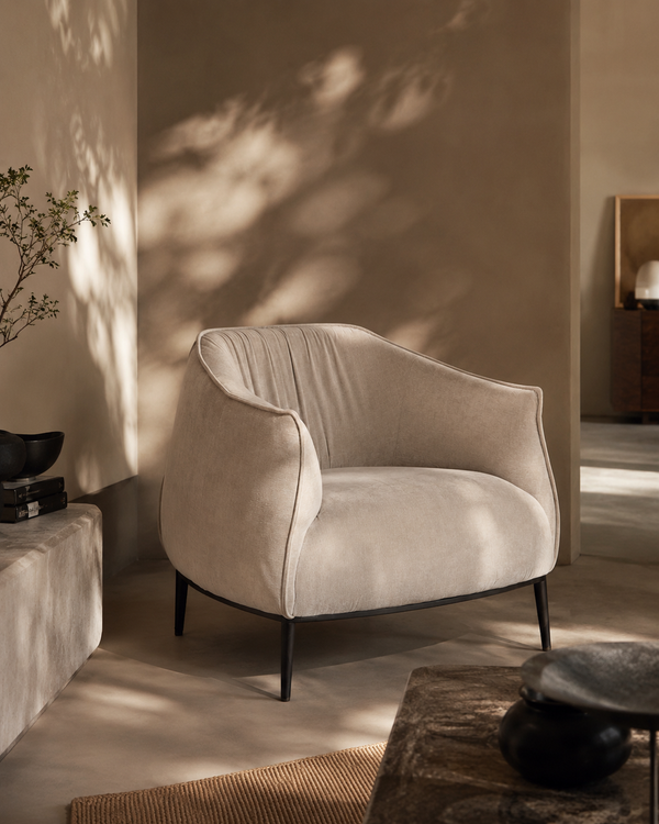 Tyrone Lounge Chair - Beige - Tommy Franks