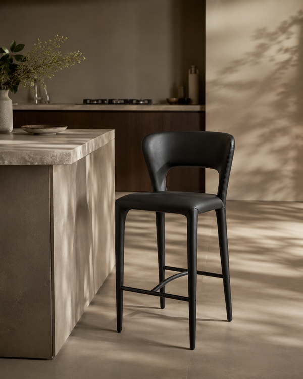Pari I Bar Stool - Mustang Black - Tommy Franks