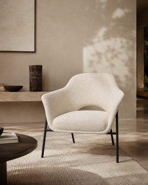 Arteta Accent Chair - Polar Boucle - Tommy Franks