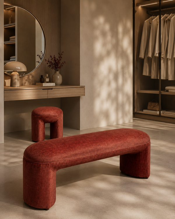 Roxton Stool - Coral - Tommy Franks