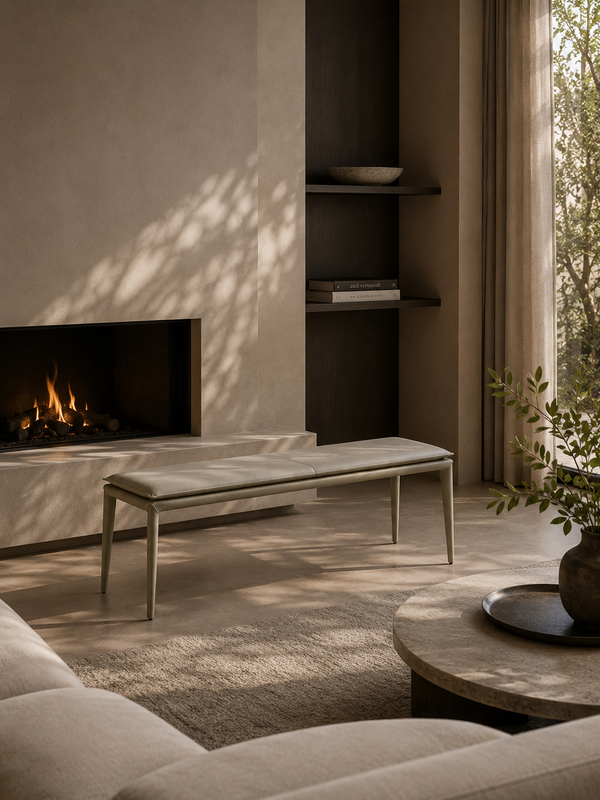 Perabo Bench - Concrete Grey - Tommy Franks