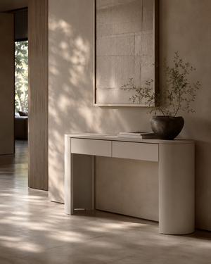 Oakura Console - Matte Beige - Tommy Franks