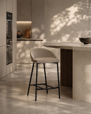 Tux Counter Stool - Taupe - Tommy Franks