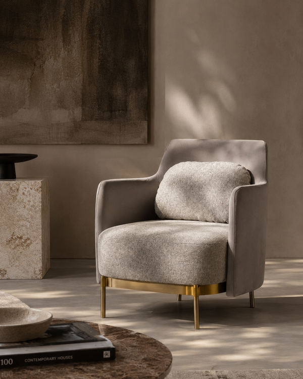 Gemma Lounge Chair - Grey - Tommy Franks