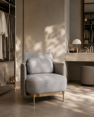 Gemma Lounge Chair - Grey - Tommy Franks