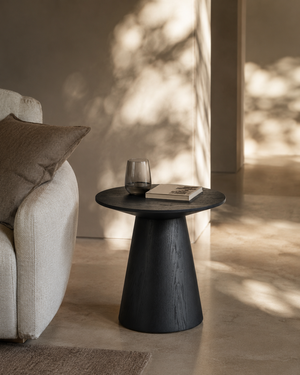 Tavamo Side Table - Black Oak - Tommy Franks