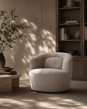 Grace Swivel Chair - Steam Bouclé - Tommy Franks